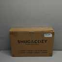 SNUG&COZY Luxury Goose Down Feather Pillow Inserts - 20x20IN, Double Layered Down-Proof Design, Ultra-Soft Cover, High Fill Weight, Pack of 2, White