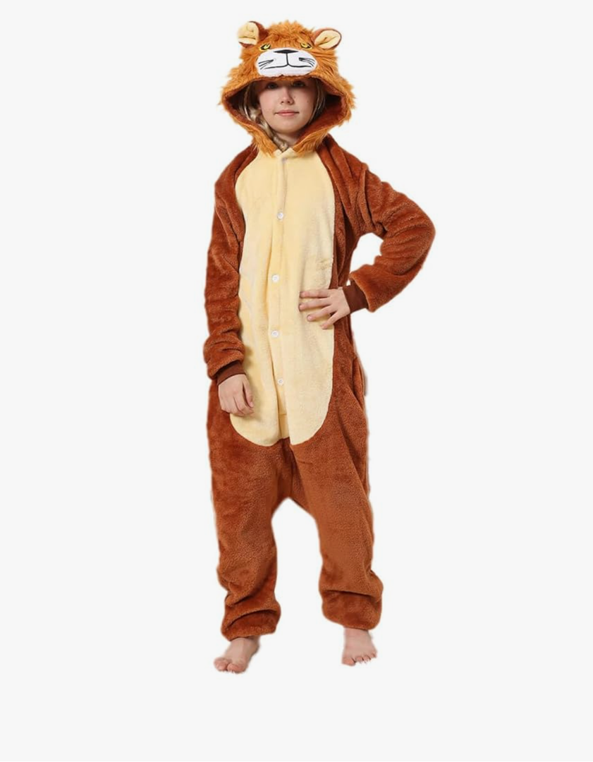 Animal Onesie Pajamas for Kids Christmas Onesie Cute One Piece Pajamas Sleepwear Gift for Boys Girls, Size:M