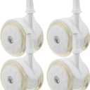 Housoutil Baby Walker Wheels Replacement, 4PCS Direct Plug-In Replacement Wheels Universal for Strollers and Walker Stroller Parts (Mounting Hole Diameter 0.39in)