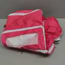 Suitcase Organizer, Travel Luggage Organizer Portable Hanging Travel Shelves Collapsible Hanging Packing Cubes for Carry on Suitcase (Small, Pink)