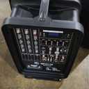 Professional Portable All-in-One Integrated 2-Way PA System Fixed Setup, Suitcase Design w/ 8-Channel Mixer, 2 Speaker Stands, Bluetooth, Mic for Performances, Presentations