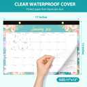 2026 Desk Calendar, Large Monthly Calendar (Jan. 2026 - Jun. 2027) 17'' x 12'', Wall/Desktop Use, Personal Desk Planner for Teacher Family School Office Supplies