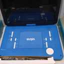 SUNPIN 17.9" Portable DVD Player with 15.6 inch Large HD Swivel Screen, Long Lasting Rechargeable Battery, Support USB/SD Card/AV in&Out and Multiple Disc Formats, Louder Stereo Speaker, Blue