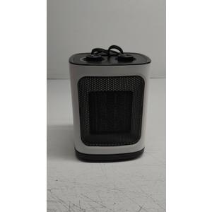 Kismile Portable Electric Space Heater, Small Ceramic Heater Fan with Thermostat, Tip-Over and Overheat Protection,Fast Heating for Home/Office,1500W(White)