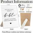 2 x Baby Shower Wooden Signs - Baby Shower Sign, Please Sign Table Decoration, 5x7inch