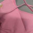 Women Strappy Backless Jumpsuits Tummy Control Bodycon Yoga Romper One Piece Workout Jumpsuit Shorts, Size Small