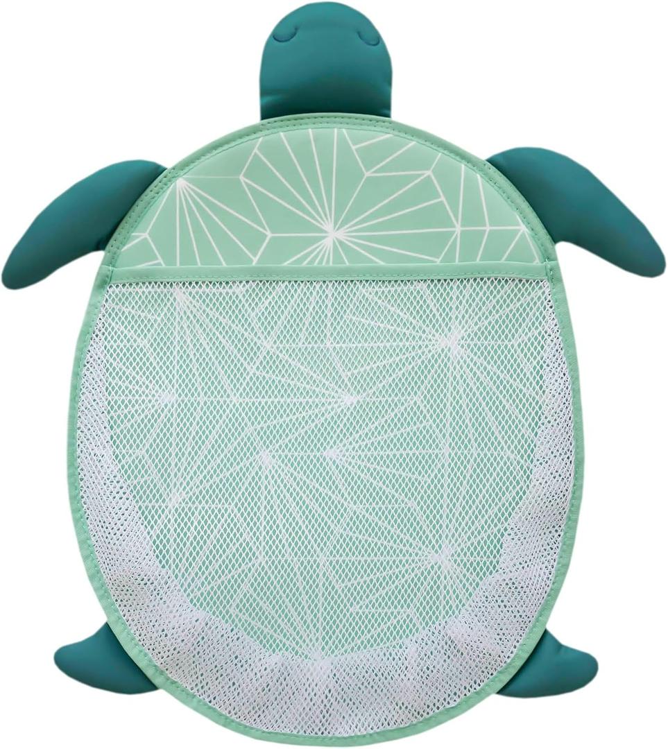 Copper Pearl Oceana Extra-Large Mesh Bath Toy Holder with Suction Cups: Quick-Dry Bath Toy Storage Net for Bathtub