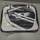 PU Leather Pickleball Bag with Shoe Compartment, Large Pickleball Tote Bags for WomenMultifunctional Pickleball Bags (Small, New White)