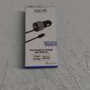 ZGEAR Fast Car Charger For W/ USB Port - 17 Watt 6 Foot Coil Cord