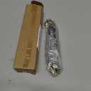 Hand Painted Mezuzah, Exquisite Enamel Mezuzah with Blue Crystal Accent