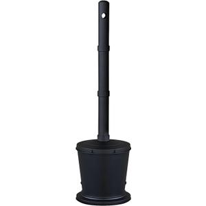 Carvers Olde Iron Galvanized Steel Outdoor Cigarette Butt Disposal, Metal Receptacle for Commercial Use (36 Height, 4 Gallon capacity, Black)