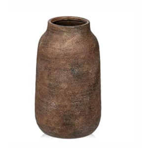 Briful Tall Rustic Ceramic Vase 11  Vintage Distressed Pottery Flower Vase with Antique White-Wash Finish  Farmhouse Table Decor & Shelf Accent (Not Waterproof)