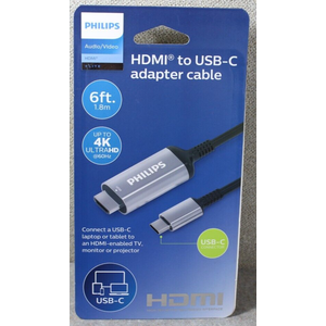 Philips Elite USB C To HDMI Cable 6 Ft