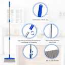 Broom - 52-Inch Adjustable Long Handle Broom, Multi-Scene Indoor Cleaning Tool for Hardwood Floors, Tiles, Kitchens, Offices, Courtyards, Lobbies, Patios.