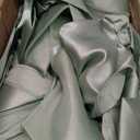 Pesonlook 100Pcs Satin Chair Sashes Ties, Sage Green Satin Chair Sashes Bows Chair Cover Back Tie Supplies for Wedding Reception Events Banquets Party, Hotel Event, Chairs Decoration