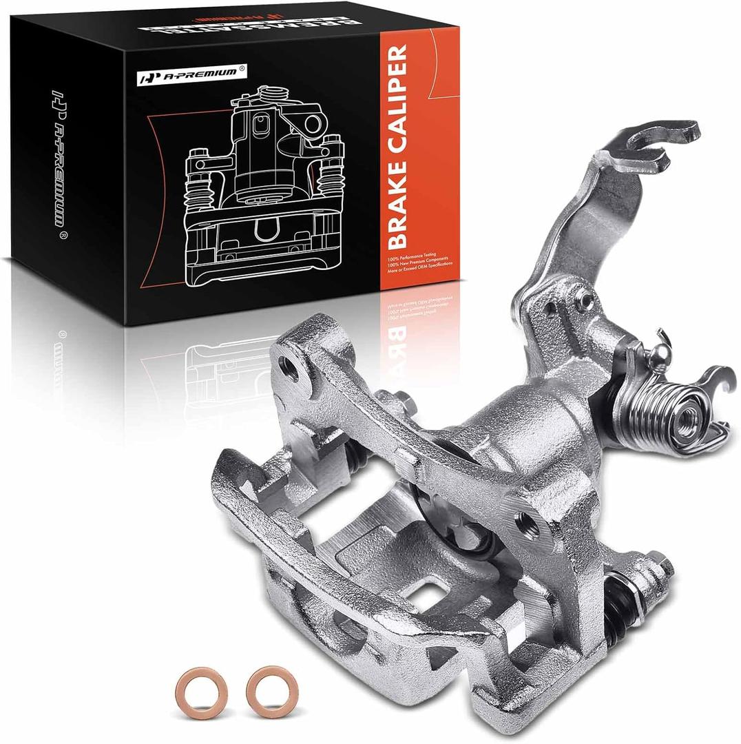 A-Premium Disc Brake Caliper Assembly with Bracket Compatible with Select Infiniti and Nissan Models - I35 2002-2004, I30 2001, Maxima 2001-2003, V6 3.0L, V6 3.5L - Rear Left Driver Side