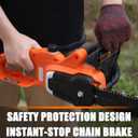 16-Inch Electric Chain Saw Side Motor Corded Electric Chainsaw with Automatic Chain Refueling, for Wood Cutting Tree Trimming Courtyard, Household