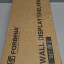 Forbena White Floating Shelves Bathroom Shelves Over Toilet Set of 3, Bathroom Organizers and Storage Shelves Wall Mounted, Modern Wood Corner Wall Shelf for Bedroom Closet -White and Dark Grey : Home & Kitchen