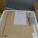 Garden 4 you Cube Storage Organizer Shelf, 2 Tiers Stackable Bookshelf, Wooden Display Bookcase with 2 Cube Storage, Small Storage Cabinet for Living Room Bedroom, Natural (Brown)