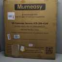 Mumeasy Baby Gate Extra Wide, 29.5-51'' Pressure Mounted Dog Gate with Walk Thru Door, Auto Close Pet Gate for House, Stairs, Doorways, Black, 29.7-51"W x 30"H