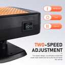 Portable Car Heater, 12V 200W Car Interior Fast Heated Defroster with 360 Rotatable Base, Plugs into Cigarette Lighter, Universal for Most Cars