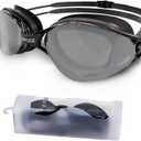 2 x COPOZZ S3 Swim Goggles for Adult, Swimming Goggles Clear Vision Anti Fog UV400 Protection No Leaking for Men Women Youth