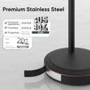 Hoimpro 13" Oil Rubbed Bronze Stand Hand Towel Holder Bathroom Kitchen Countertop Towel Rack Towel Bar Ring Free Standing Counter T Bath Accessories Freestanding Vanity Sink Hardware Stainless Steel