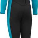 Hevto Kids Wetsuit for Boys Girls Toddler Youth 3/2mm Neoprene Full Wet Suits in Cold Water for Swimming Surfing Diving (8, K1-3mm-Back Zip-Blue)