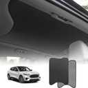 BestEvMod Foldable Roof Sunshade Compatible with Mustang Mach-E 2021-2025 Accessories Upgraded Heat Reflective Tech Accessories,Sunroof Reflective Cover Blocks Glare Blocks UV Ray (Black)