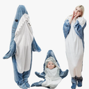 Quincunx Wearable Shark Blanket Hoodie Onesie Adult & Kids, Shark Sleeping Bag,Cozy Soft shark blanket adult Shark Costume.S