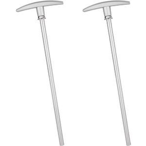 2pcs RV Waste Valve Extension Tubes, 9 Inch Long RV Sewer Hose Kit RV Sewer Valve Handle Replacement RV Replacement Parts (Rod Tube Included)