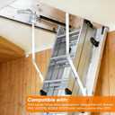 Tactec 55-2 Attic Ladder Hinge Arms with Springs, Suitable for Werner Attic Ladders Manufactured After 2010, Compatible with Werner Mk5, WU2210, W2208, W2210, Heavy Duty Thick Galvanized Material