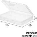Novelinks Transparent 4" x 6" Photo Storage Boxes, 6 Inner Photo Organizer Cases with Tray, Picture Storage Containers for 4x6 Prints, Craft & Memory Card Sorting Box (Clear 2Pack)