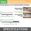 2 Pack Pull out Cabinet Organizer,Extendable (12"-20") Heavy-Duty Pull-Out Drawers Secured with Nano Adhesive Tape, Ideal for Cookware Storage, for Kitchen Base Cabinets (21" Dx12-20" W)