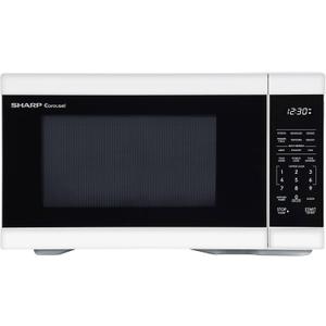 SHARP Countertop Microwave Oven with Removable 12.4" Carousel Turntable, 1000 Watt, 1.1 Cubic Feet, White