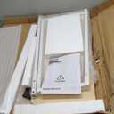 WOHOMO Folding Desk, Small Foldable Desk 31.5" for Small Spaces, Space Saving Computer Table Writing Workstation for Home Office, Easy Assembly, Oak (Beige)