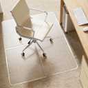 PET 4-Piece Interlocking Chair Mat for Low Pile Carpet, Clear Protector Set, 36" x 48"