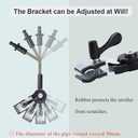 Universal Baby Stroller Sun Protection Parasol, with Umbrella Clip Fixing Device, UPF 90+ UV Protect Pushchair Sun Parasol (Black)