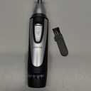 Ear and Nose Hair Trimmer Clipper - 2026 Professional Painless Eyebrow & Facial Hair Trimmer for Men Women,Battery-Operated Trimmer with IPX7 Waterproof,Dual Edge Blades for Easy Cleansing Black