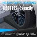 Heavy Duty Rubber Curb Ramps, 2'' Rise, 2 Pack, 11000 LBS Capacity, Threshold Ramp,for Driveway, Loading Dock, Bike, Vehicle, Warehouse, Sidewalk, Wheelchair