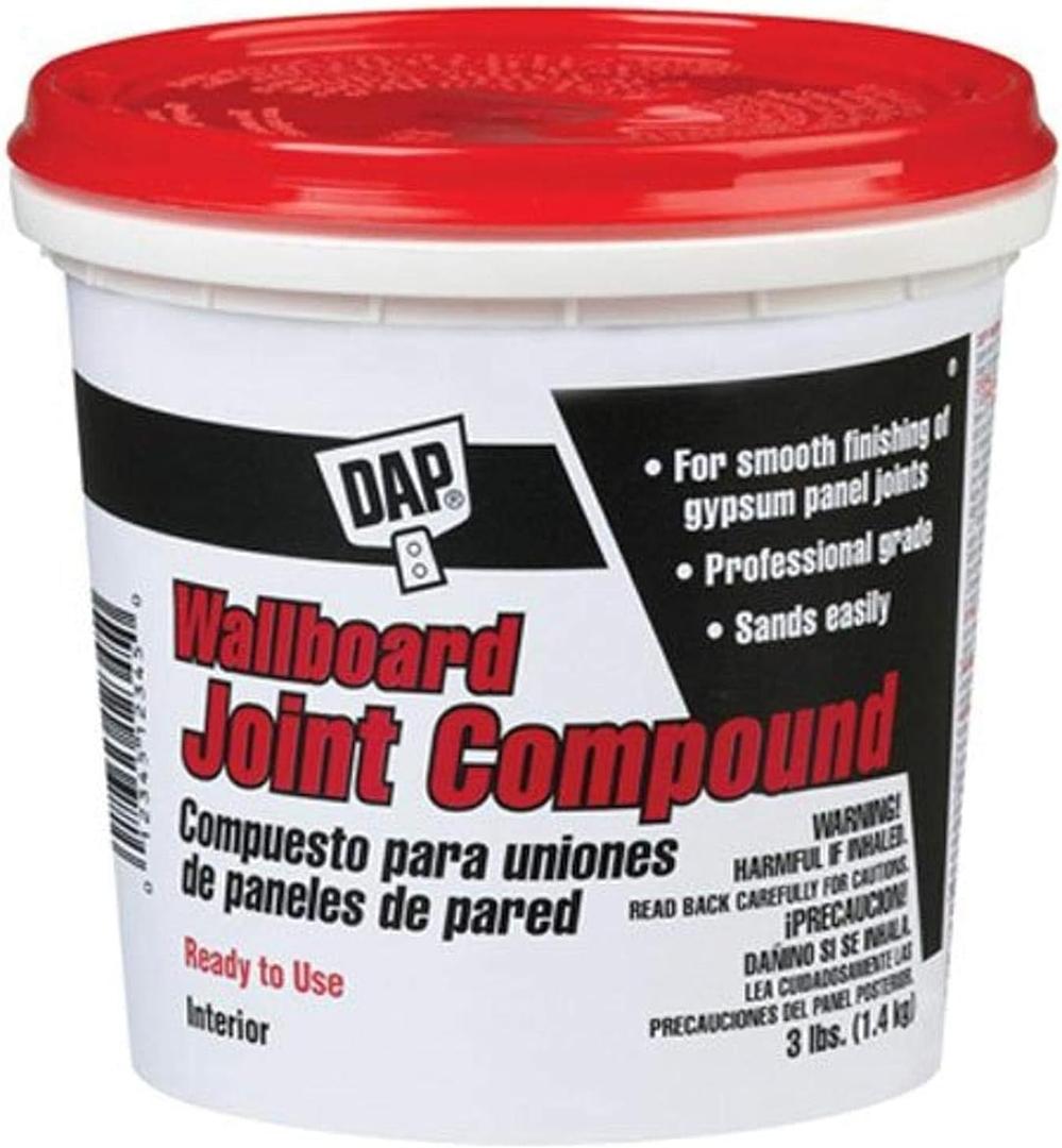 Dap 10100 Wallboard Joint Compound, White, 3-Pound