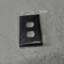 Monarch Abode 1-Gang Duplex Wall Plate, Hand Hammered Metal Decorative Outlet Covers, Electrical Outlet Cover Plates, Matte Black, Pack of 2