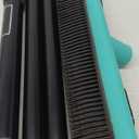 Rubber Broom Carpet Rake for Pet Hair Removal, Fur Remover Broom with 59" Telescoping Long Handle, Pet Hair Broom with Squeegee for Carpet, Hardwood Floor, Tile