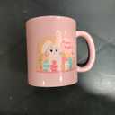 Maxdot 8 Pieces Easter Mugs 12 oz Mug Set Coffee Mugs with Handle Ceramic Matching Mugs for Home School Office Table Centerpieces Housewarming Holiday Party Gift (Bright)