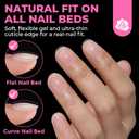 UNA GELLA Oval Nail Tips Exra Short 504PCS Pre-shape Gel Oval Almond Nail Tips for Women DIY Salon Round Almond Press On Nails Full Cover Clear Fake Acrylic Tips 12 Sizes