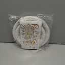 Lenyunge Merry Christmas Tableware - 62pcs White and Gold Plates and Napkins for Winter Holiday Decoration