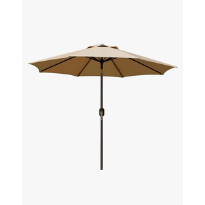 10ft Beanss Outdoor Patio Umbrella, Table Umbrella with Push Button Tilt and Crank, 8 Ribs Market Umbrella