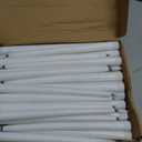 Reginary 36 Pieces Flameless Taper Candles Battery Operated Bulk 11" Plastic Lights LED Candlesticks Window Candles for Birthday Wedding Church Decor Party Supplies(White)