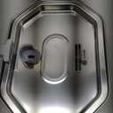 Cat Water Fountain Stainless Steel 108oz/3.2L, APAUK Automatic Pet Fountain Dog Water Dispenser with Water Level Window, Quiet Cat Fountain for Drinking, Inside with Replacement (1 Filter & 1 Sponge) (Silver)