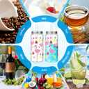 Baderke 24 Pcs Hawaiian Plastic Cups with Lids and Straws 13.5 oz Tropical Luau Clear Drinking Cup for Whiskey Soda Tea Juice Smoothies Coffee Milk Beach Birthday Party Supplies (Flamingo)